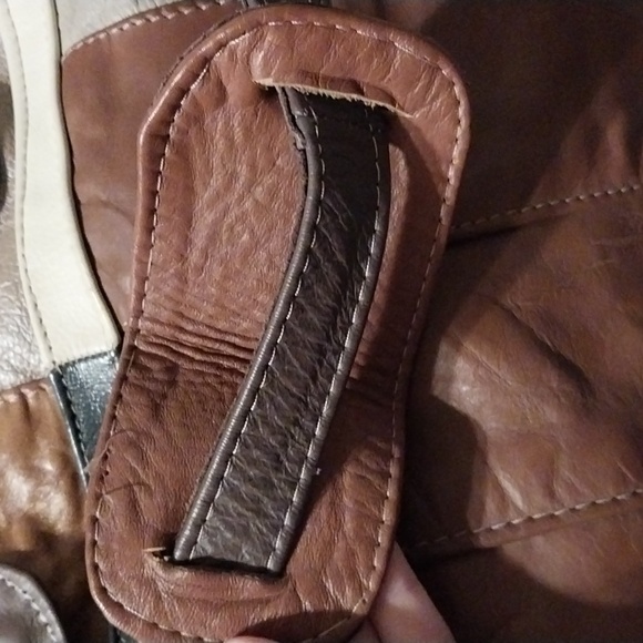 Vintage leather duffle bag - Picture 7 of 13